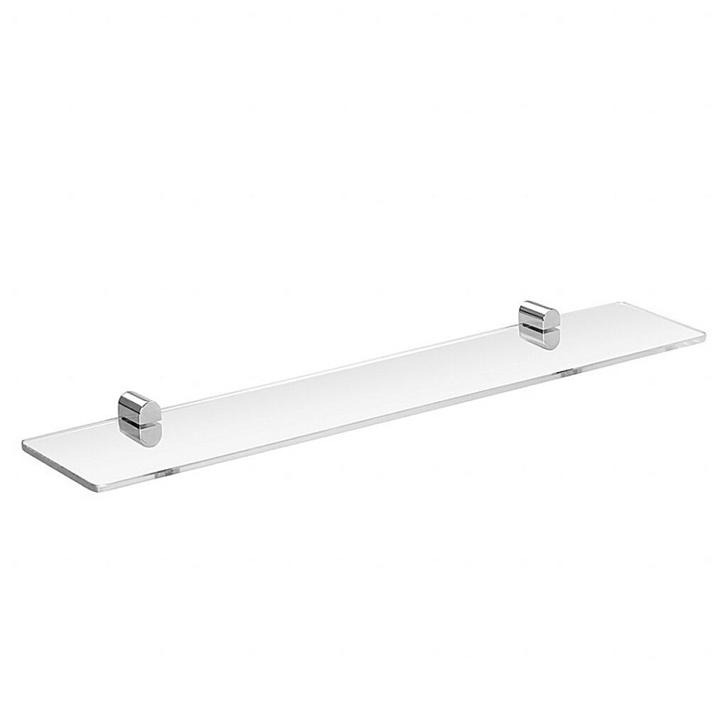 Brillantbad BORGANIC Glasablage Edelstahl poliert Glas 600x40x116 mm f&uuml;r Bad & K&uuml;che >> zum Bohren - Bild 1