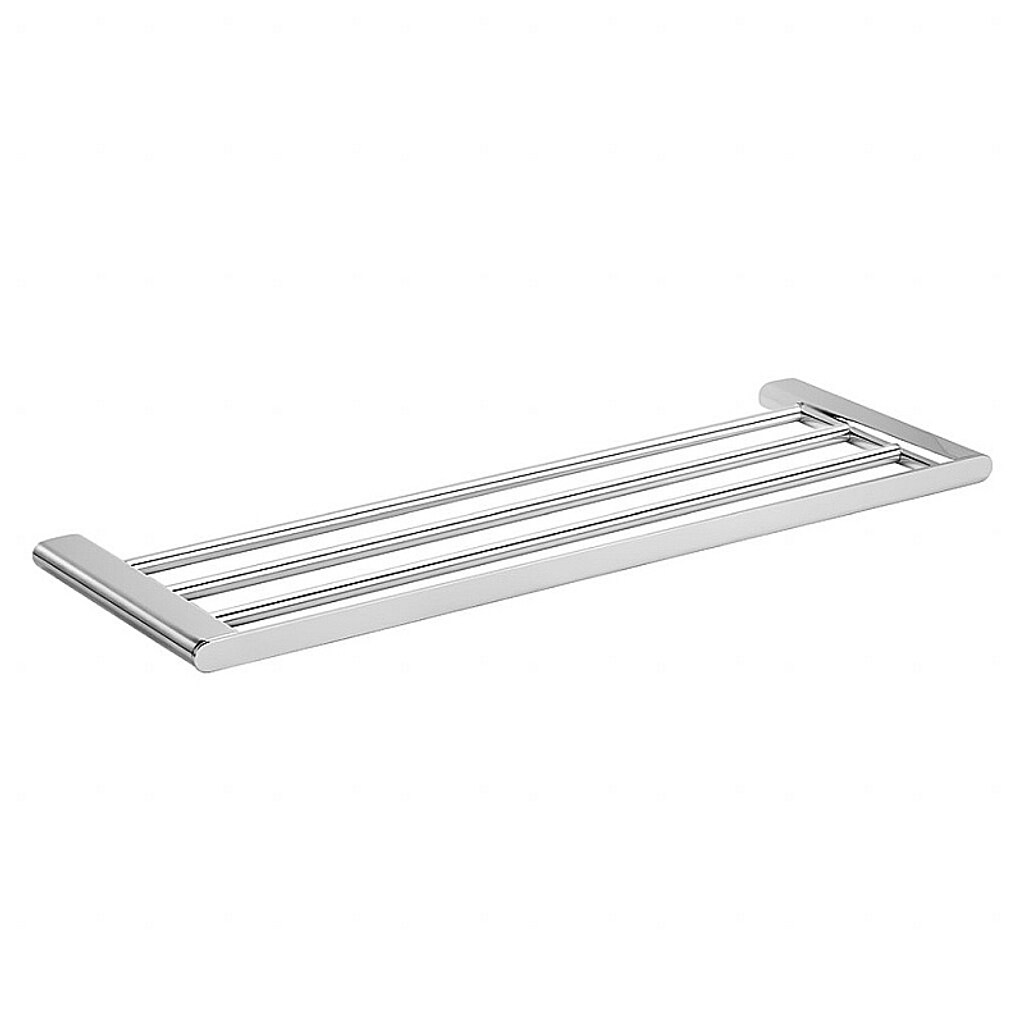 Brillantbad BORGANIC Handtuchablage Edelstahl poliert 640x20x214 mm für Bad & Küche >> zum Bohren