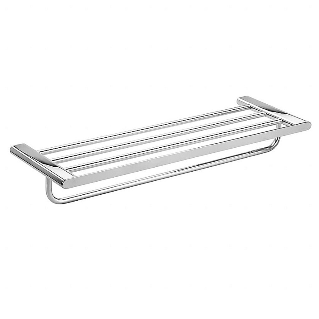 Brillantbad BORGANIC Handtuchablage Edelstahl poliert 640x93x214 mm für Bad & Küche >> zum Bohren