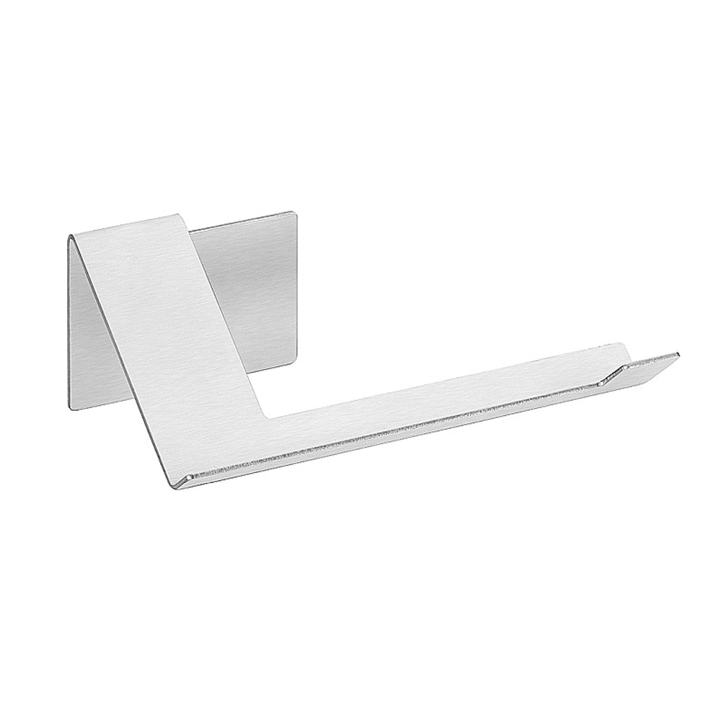 Brillantbad BIVA Papierrollenhalter ohne Deckel Edelstahl matt 155x58x83 mm f&uuml;r Bad & WC >> zum Kleben - Bild 1