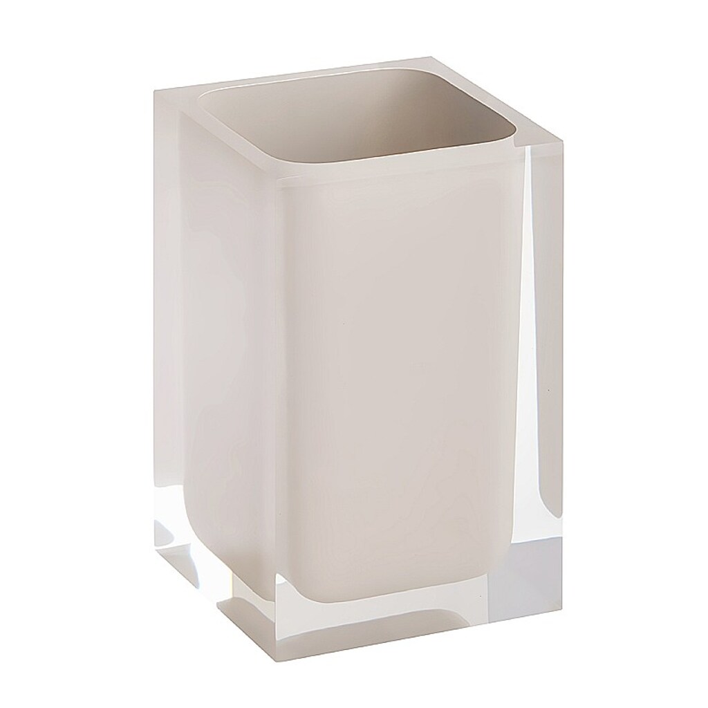 Brillantbad BISTA Glashalter Polyresin Beige 72x110x72 mm f&uuml;r Bad & K&uuml;che >> Freistehend anwendbar - Bild 1