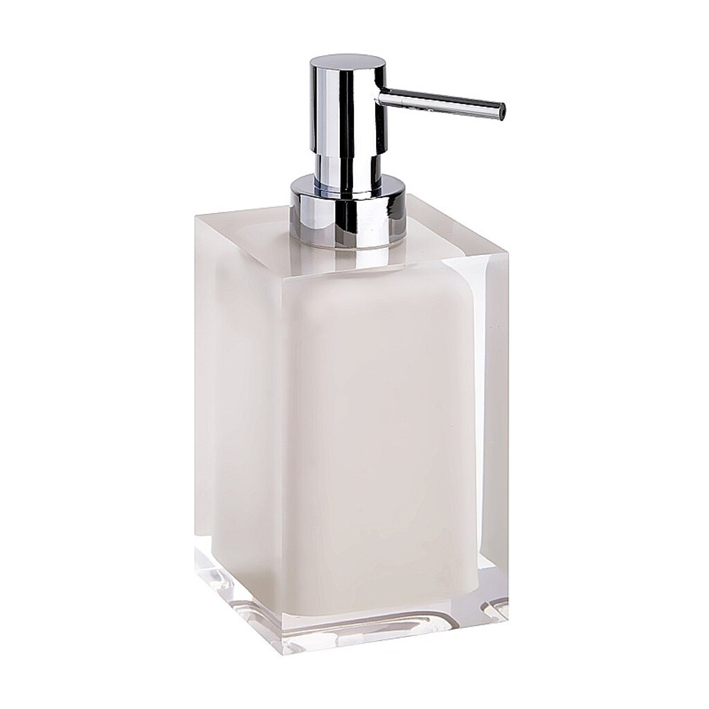 Brillantbad BISTA Seifenspender Polyresin Beige 70x172x82 mm, 250 ml f&uuml;r Bad & K&uuml;che >> Freistehend anwendbar - Bild 1