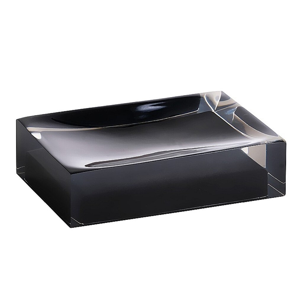 Brillantbad BISTA Seifenablage Polyresin Schwarz 110x30x70 mm f&uuml;r Bad & K&uuml;che >> Freistehend anwendbar - Bild 1