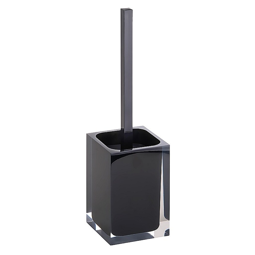 Brillantbad BISTA WC-Bürstengarnitur Polyresin Schwarz 100x370x100 mm für Bad & WC >> Freistehend anwendbar