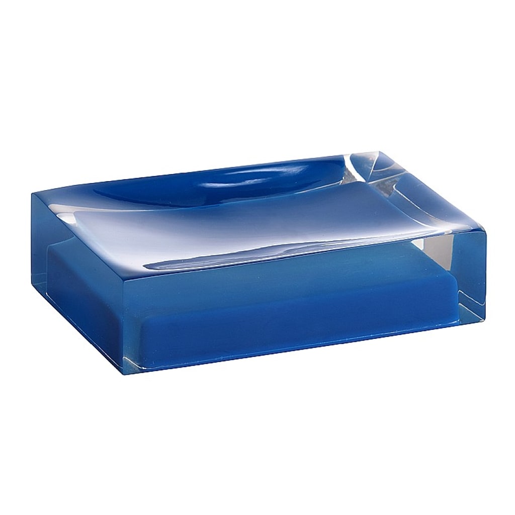 Brillantbad BISTA Seifenablage Polyresin Blau 110x30x70 mm f&uuml;r Bad & K&uuml;che >> Freistehend anwendbar - Bild 1