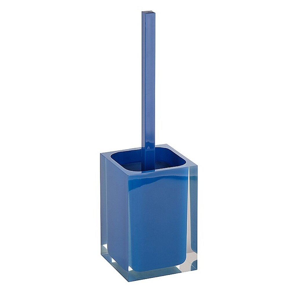 Brillantbad BISTA WC-B&uuml;rstengarnitur Polyresin Blau 100x370x100 mm f&uuml;r Bad & WC >> Freistehend anwendbar - Bild 1