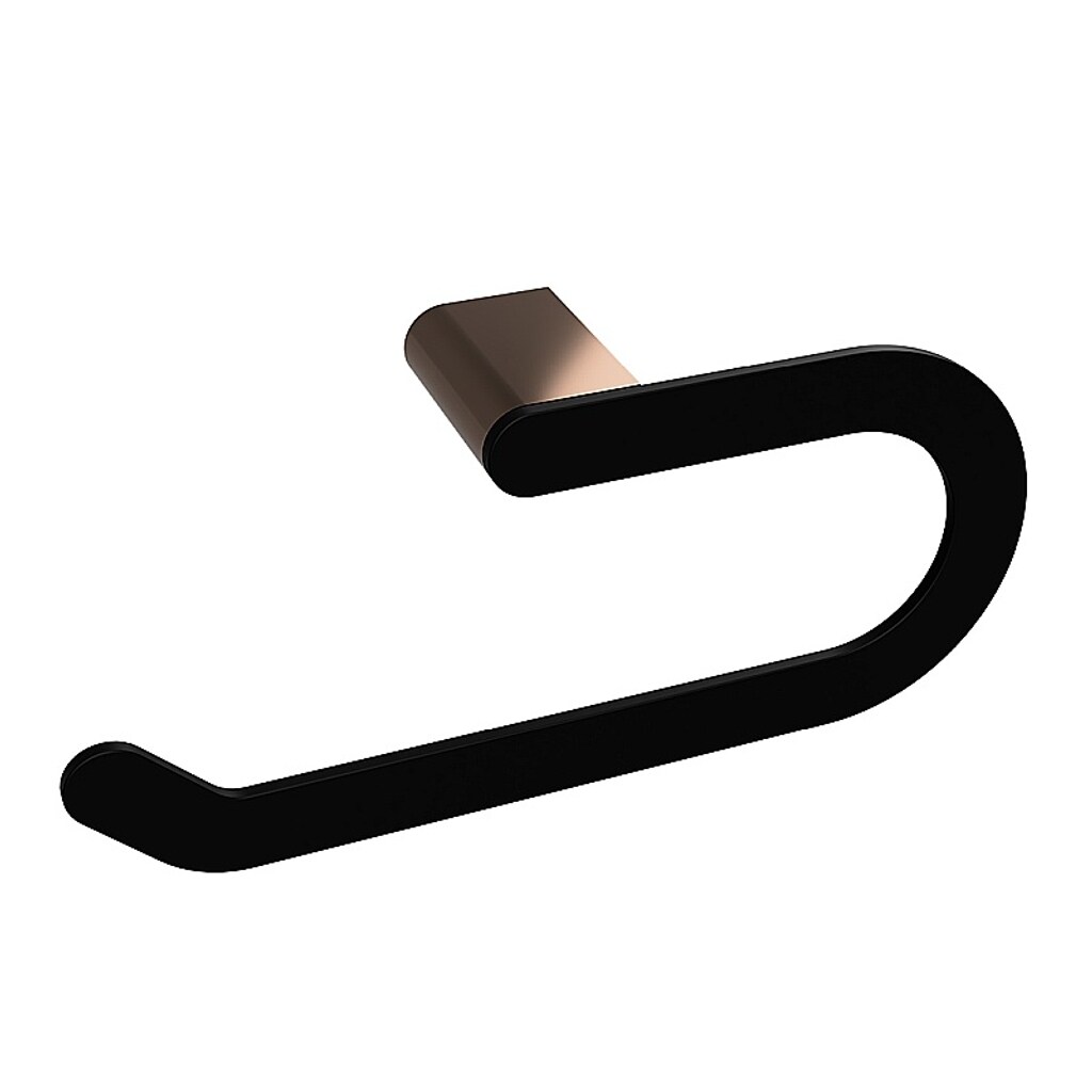 Brillantbad BALLA Handtuchring Messing Schwarz Kupfer 230x100x59 mm f&uuml;r Bad & K&uuml;che >> zum Bohren - Bild 1