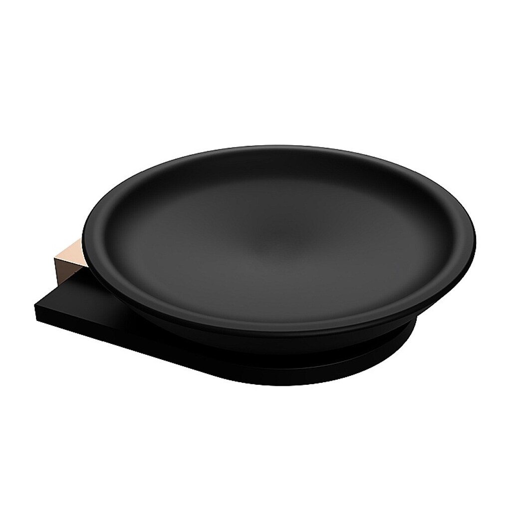 Brillantbad BALLA Seifenablage Messing Schwarz Kupfer 87x32x105 mm für Bad & Küche >> zum Bohren
