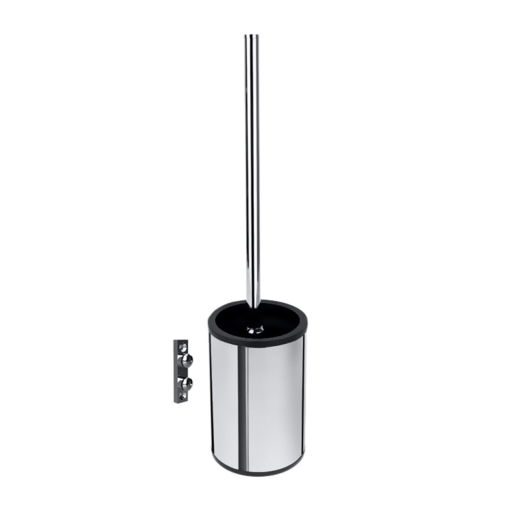 Brillantbad BOMEGA WC-Bürstengarnitur Messing Chrom poliert 90x385x90 mm für Bad & WC >> zum Bohren