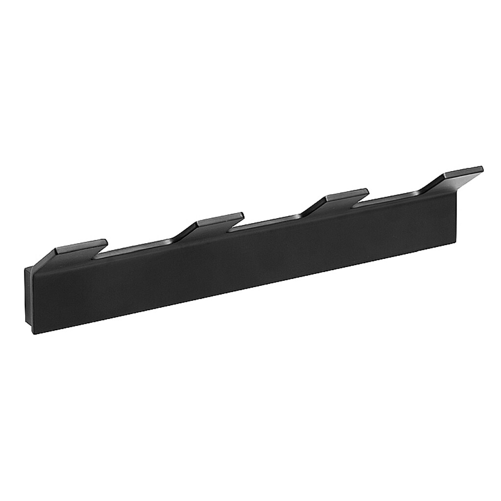 Brillantbad BERO Hakenleiste 4 Haken Messing Schwarz 205x46x33 mm f&uuml;r Bad & K&uuml;che >> zum Bohren - Bild 1