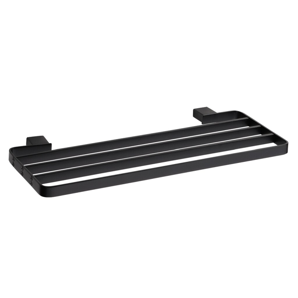 Brillantbad BERO Handtuchablage Messing Schwarz 500x20x205 mm für Bad & Küche >> zum Bohren