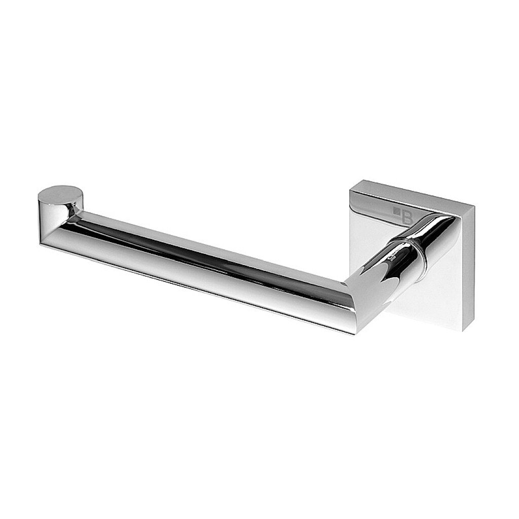 Brillantbad META Papierrollenhalter Links Messing Chrom poliert 180x55x70 mm f&uuml;r Bad & WC >> zum Bohren oder Kleben* - Bild 1