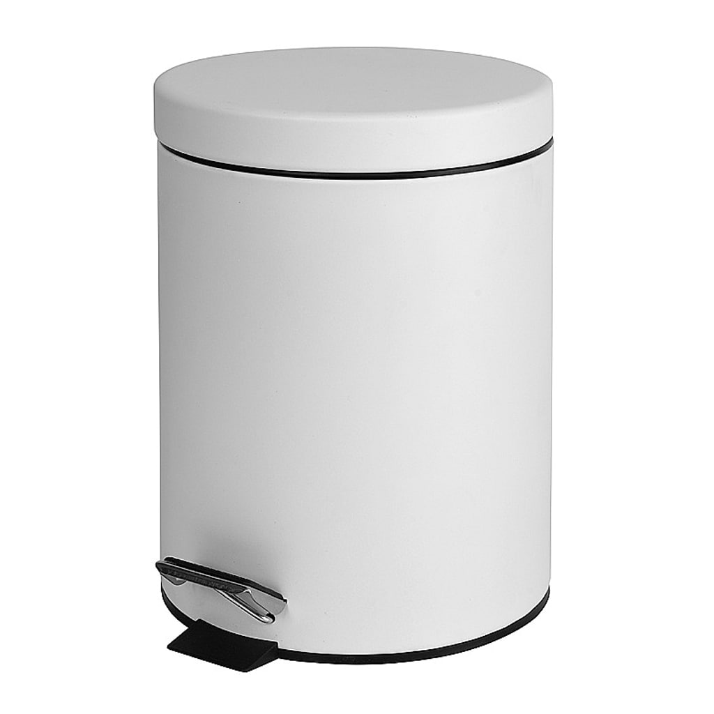 Brillantbad WHITE  Abfalleimer Messing Wei&szlig; "Soft Close" 200x280x200 mm, 5 Ltr f&uuml;r Bad & K&uuml;che >> Freistehend anwendbar - Bild 1