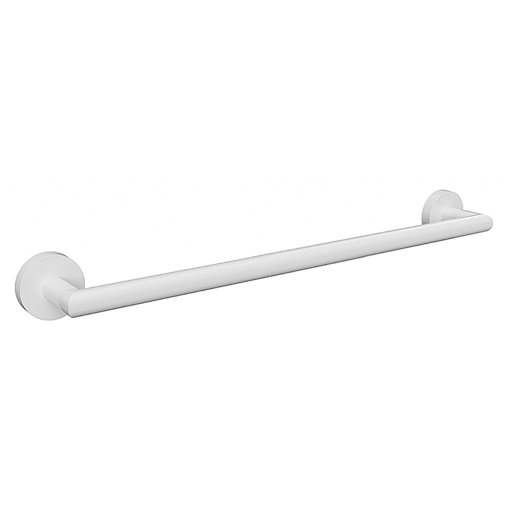 Brillantbad WHITE  Handtuchhalter Messing Wei&szlig; 505x55x65 mm f&uuml;r Bad & K&uuml;che >> zum Bohren oder Kleben* - Bild 1