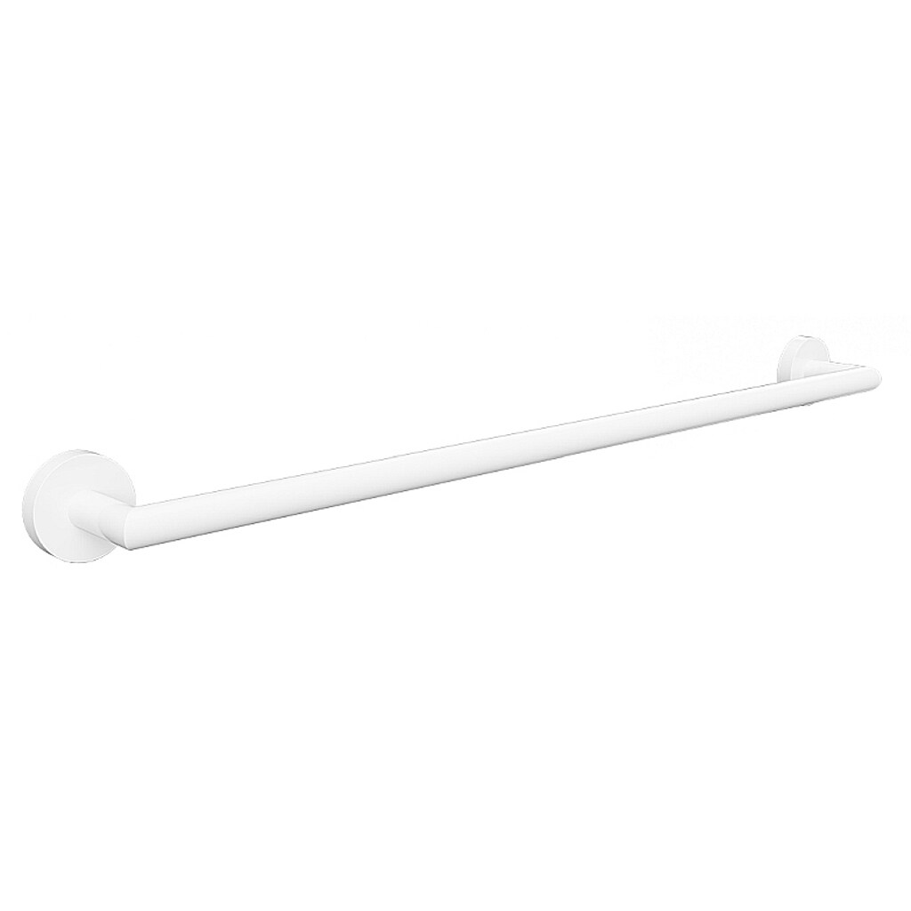 Brillantbad WHITE  Handtuchhalter Messing Wei&szlig; 655x55x65 mm f&uuml;r Bad & K&uuml;che >> zum Bohren oder Kleben* - Bild 1