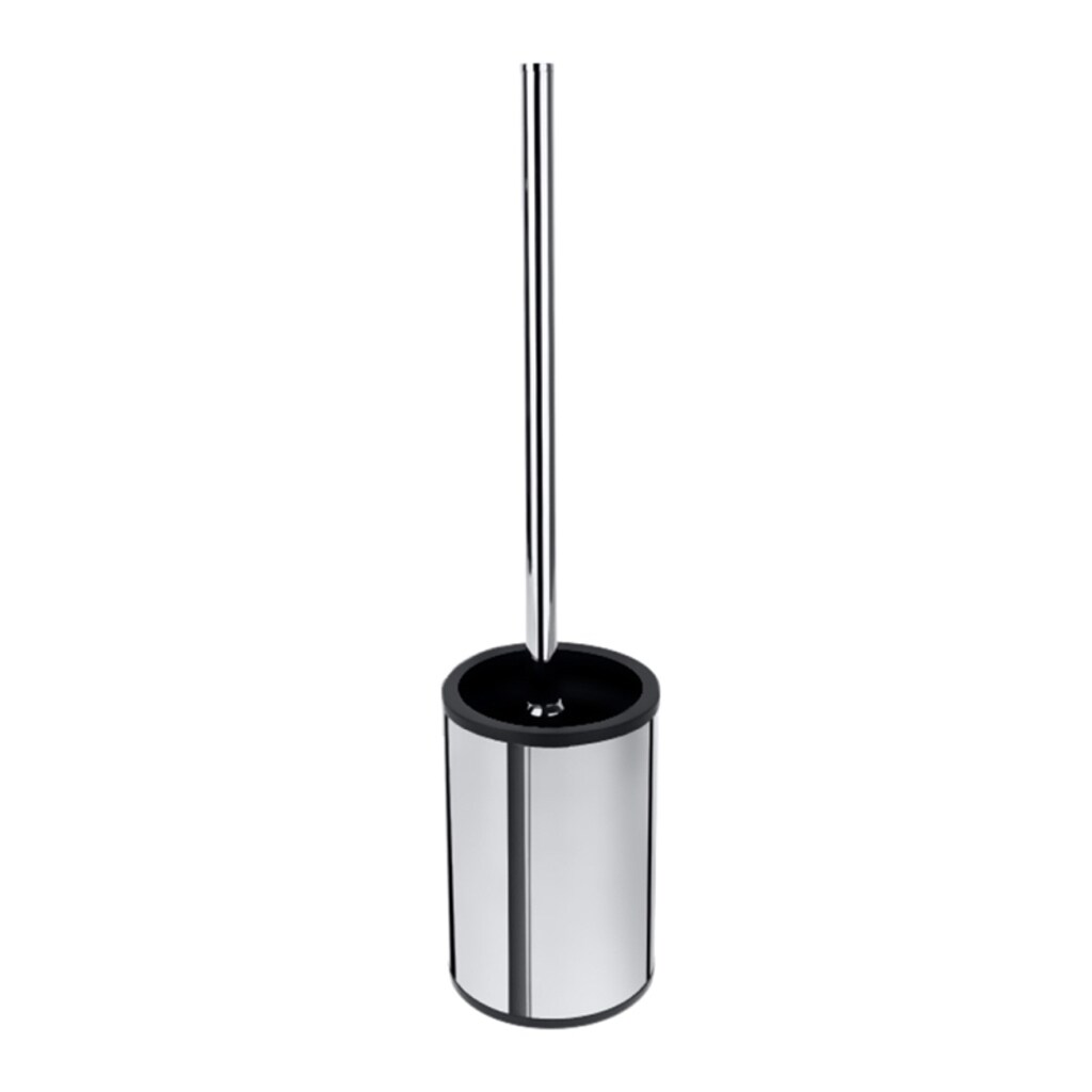 Brillantbad BOMEGA WC-Bürstengarnitur Messing Chrom poliert 90x385x90 mm für Bad & WC >> Freistehend anwendbar