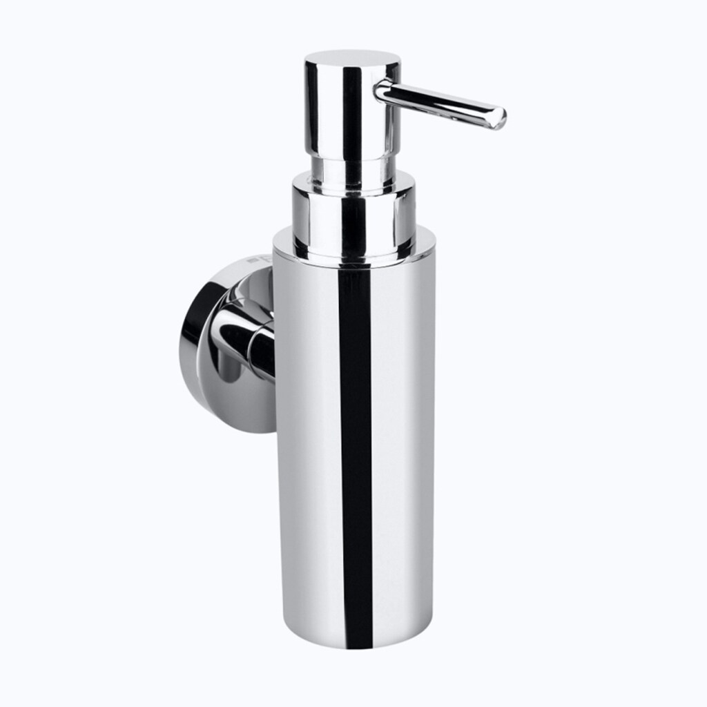 Brillantbad BOMEGA Seifenspender Messing Chrom poliert 55xx175x85 mm, 150 ml für Bad & Küche >> zum Bohren oder Kleben*