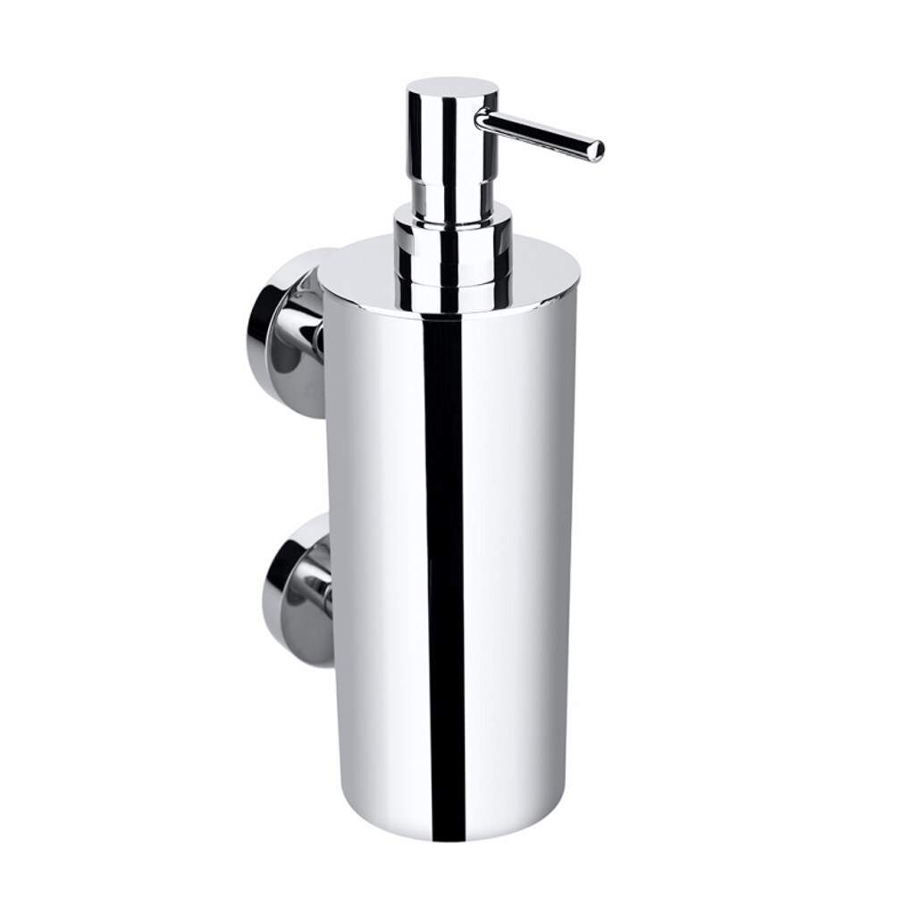 Brillantbad BOMEGA Seifenspender Messing Chrom poliert 70x230x110 mm, 550 ml für Bad & Küche >> zum Bohren oder Kleben*