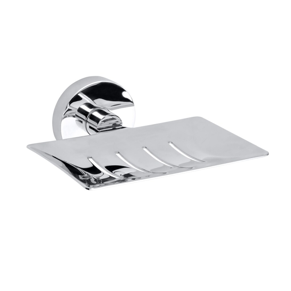 Brillantbad BOMEGA Seifenhalter Messing Chrom poliert 125x55x115 mm f&uuml;r Bad & K&uuml;che >> zum Bohren oder Kleben* - Bild 1