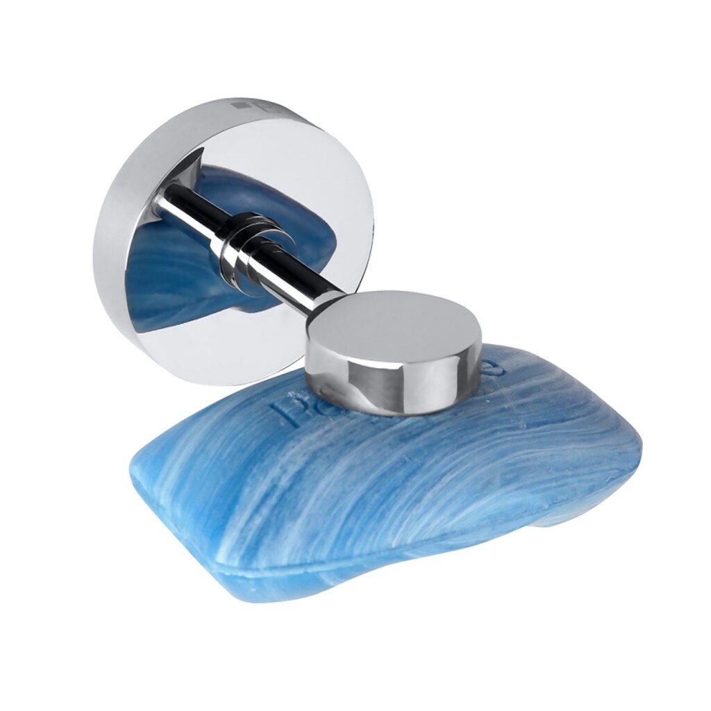 Brillantbad BOMEGA Magnetseifenhalter Messing Chrom poliert 55x55x70 mm f&uuml;r Bad & K&uuml;che >> zum Bohren oder Kleben* - Bild 1