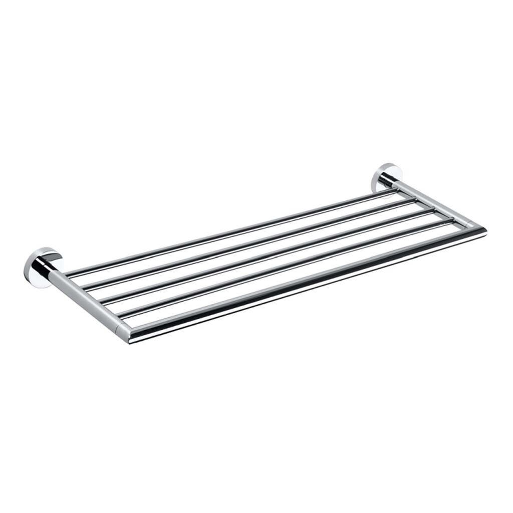 Brillantbad BOMEGA Handtuchablage Messing Chrom poliert 655x55x215 mm für Bad & Küche >> zum Bohren