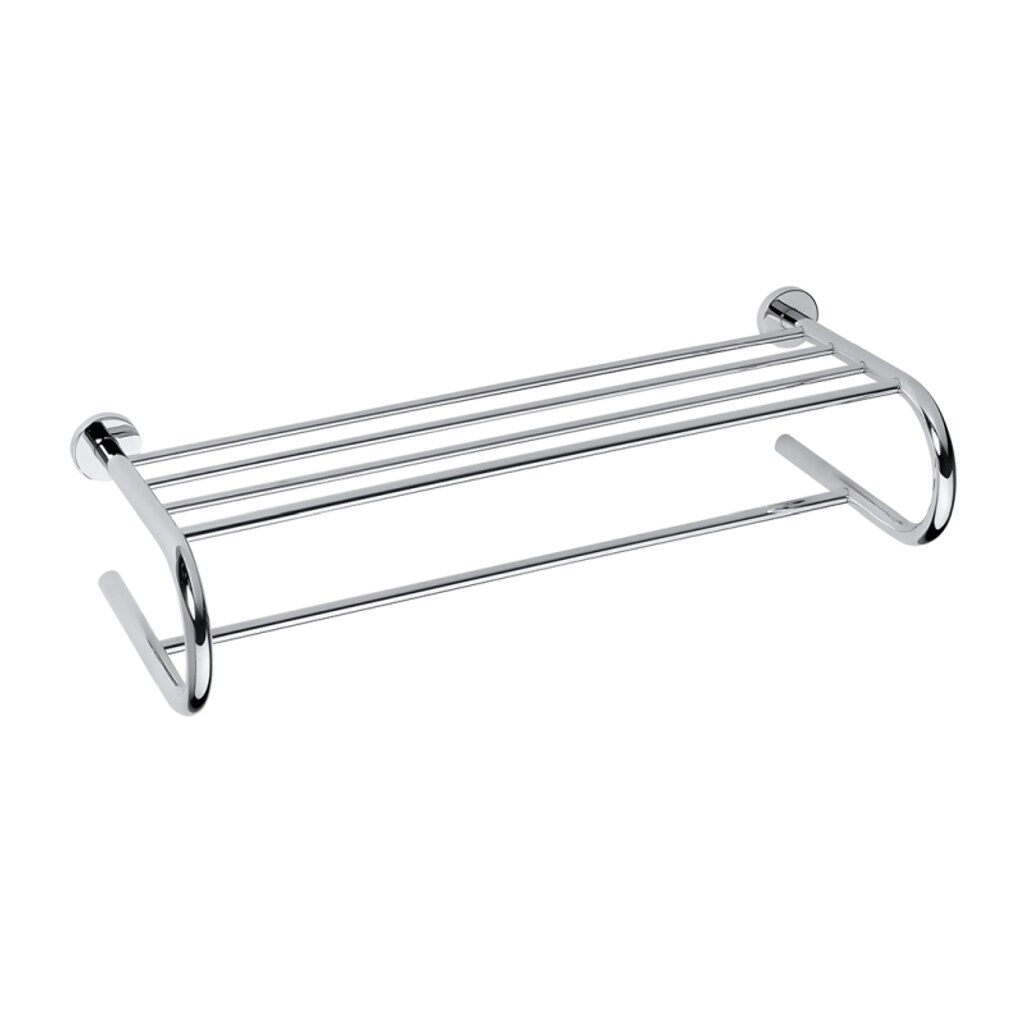 Brillantbad BOMEGA Handtuchablage U-Form Messing Chrom poliert 655x155x270 mm für Bad & Küche >> zum Bohren