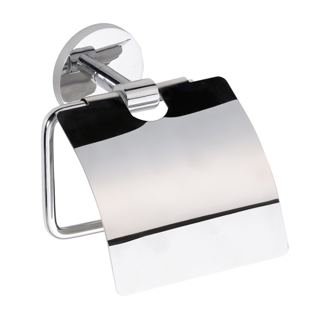 Brillantbad BALFA Papierrollenhalter mit Deckel Zink Chrom poliert f&uuml;r Bad & WC >> zum Bohren - Bild 1