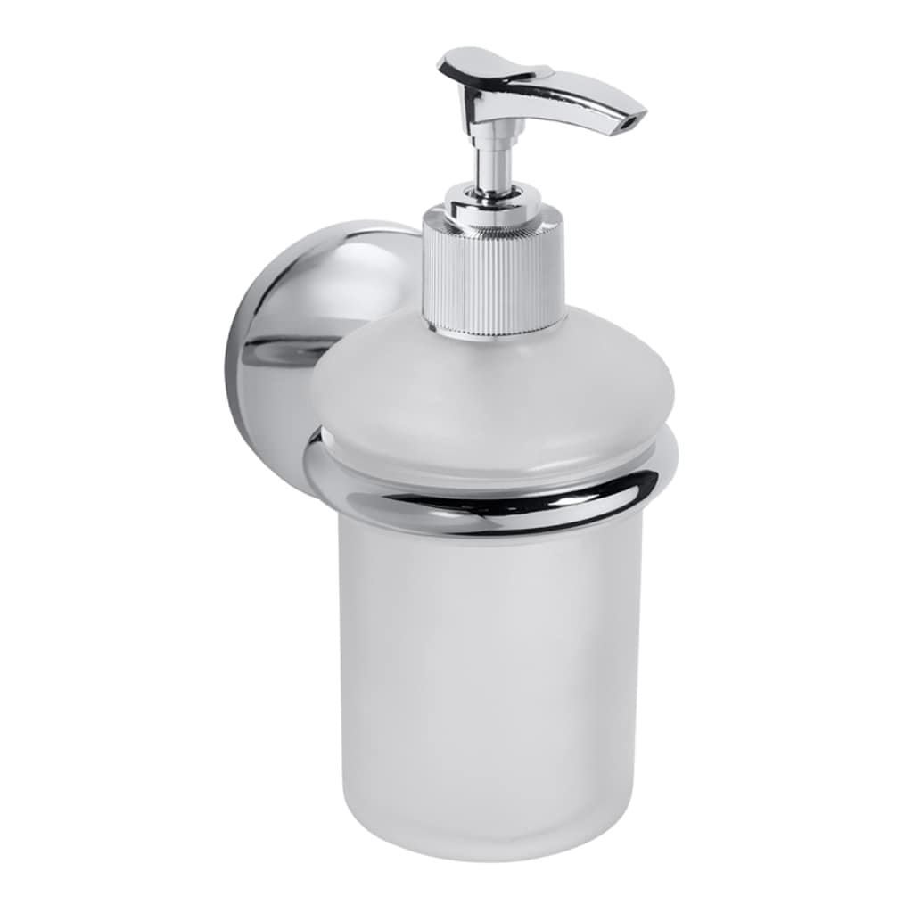 Brillantbad BALFA Glasseifenspender Zink Chrom poliert 68x150x115 mm, 200 ml f&uuml;r Bad & K&uuml;che >> zum Bohren - Bild 1