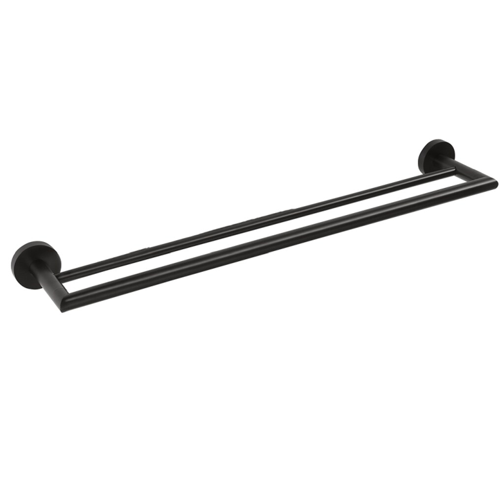 Brillantbad BARK Doppelhandtuchhalter Messing Schwarz 655x55x110 mm f&uuml;r Bad & K&uuml;che >> zum Bohren oder Kleben* - Bild 1