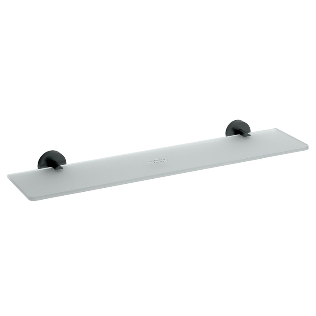 Brillantbad BARK Glasablage Glas Messing Schwarz 600x55x130 mm für Bad & Küche >> zum Bohren