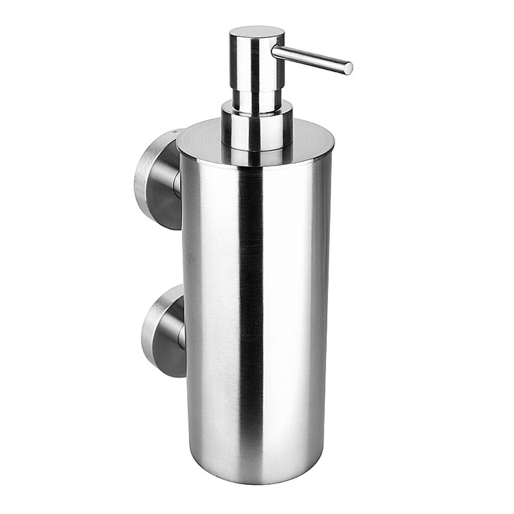 Brillantbad BEO Seifenspender JUMBO Edelstahl matt 70x230x110 mm, 550 ml für Bad & Küche >> zum Bohren oder Kleben