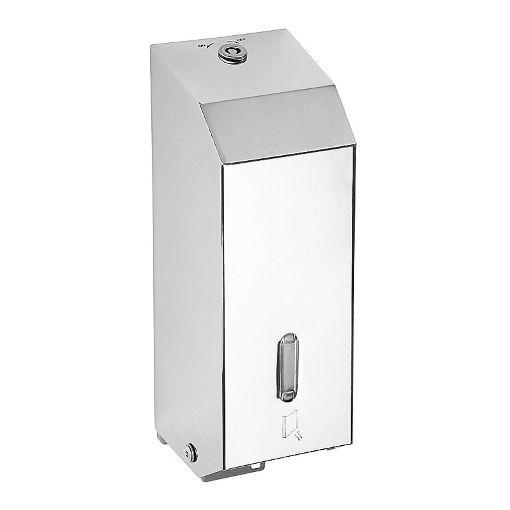 Brillantbad BEO Seifenspender Edelstahl matt 100x320x110 mm, 1100 ml f&uuml;r Bad & K&uuml;che >> zum Bohren - Bild 1