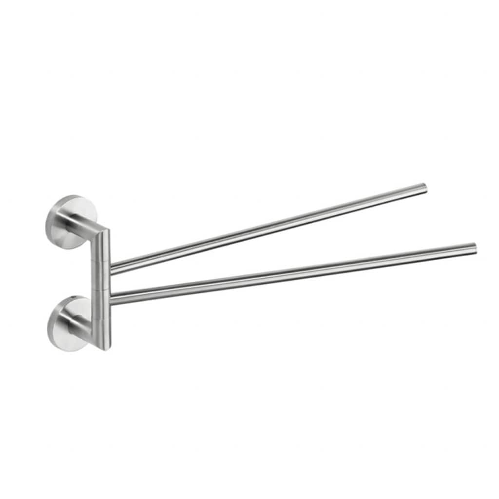 Brillantbad BEO Doppelhandtuchhalter Edelstahl matt 55x165x440 mm f&uuml;r Bad & K&uuml;che >> zum Bohren oder Kleben - Bild 1