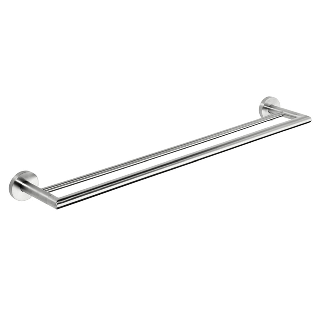 Brillantbad BEO Doppelhandtuchhalter Edelstahl matt 655x55x125 mm f&uuml;r Bad & K&uuml;che >> zum Bohren oder Kleben - Bild 1