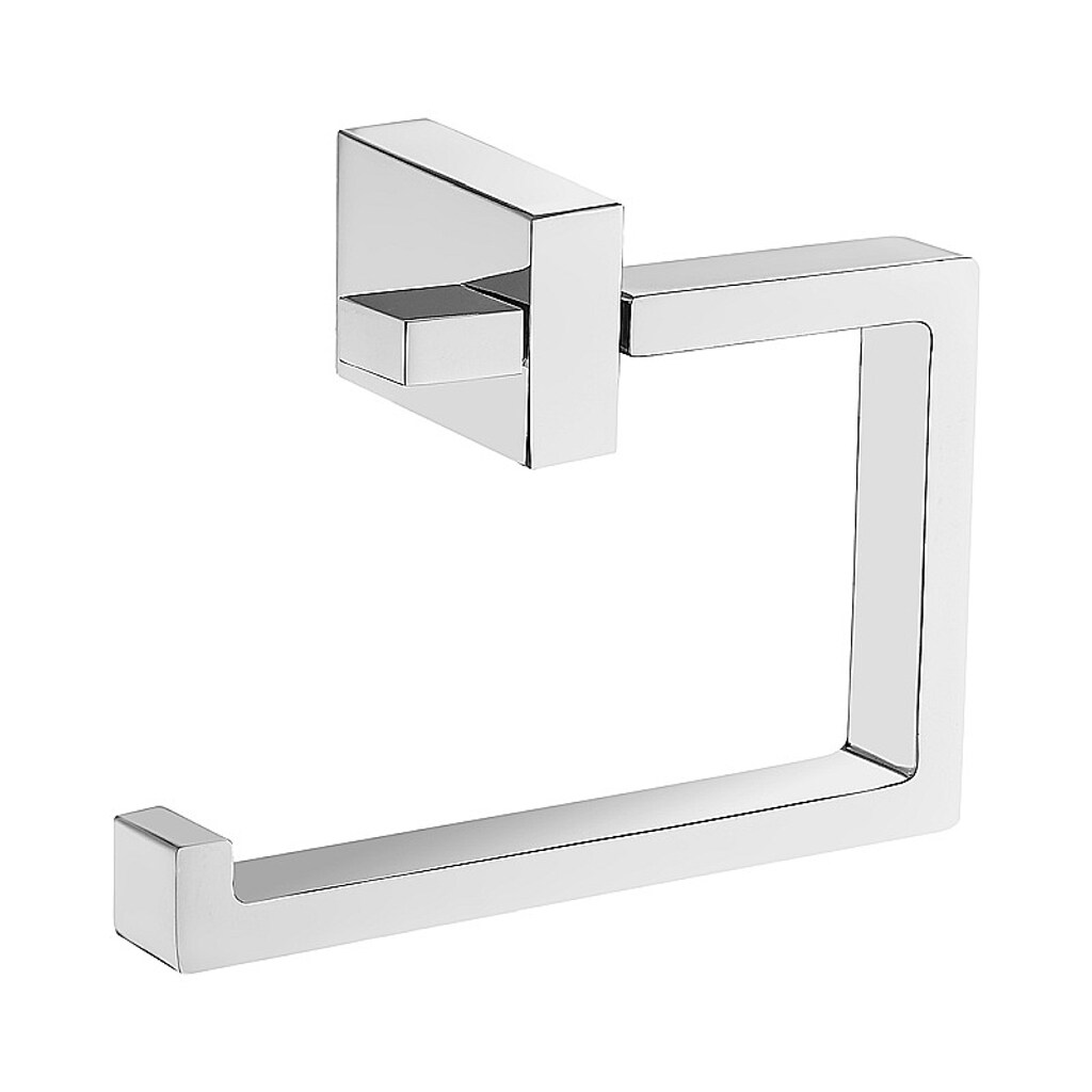 Brillantbad MAXIMA WC-Papierrollenhalter ohne Deckel Messing Chrom 128x98x50 mm f&uuml;r Bad & WC >> zum Bohren - Bild 1