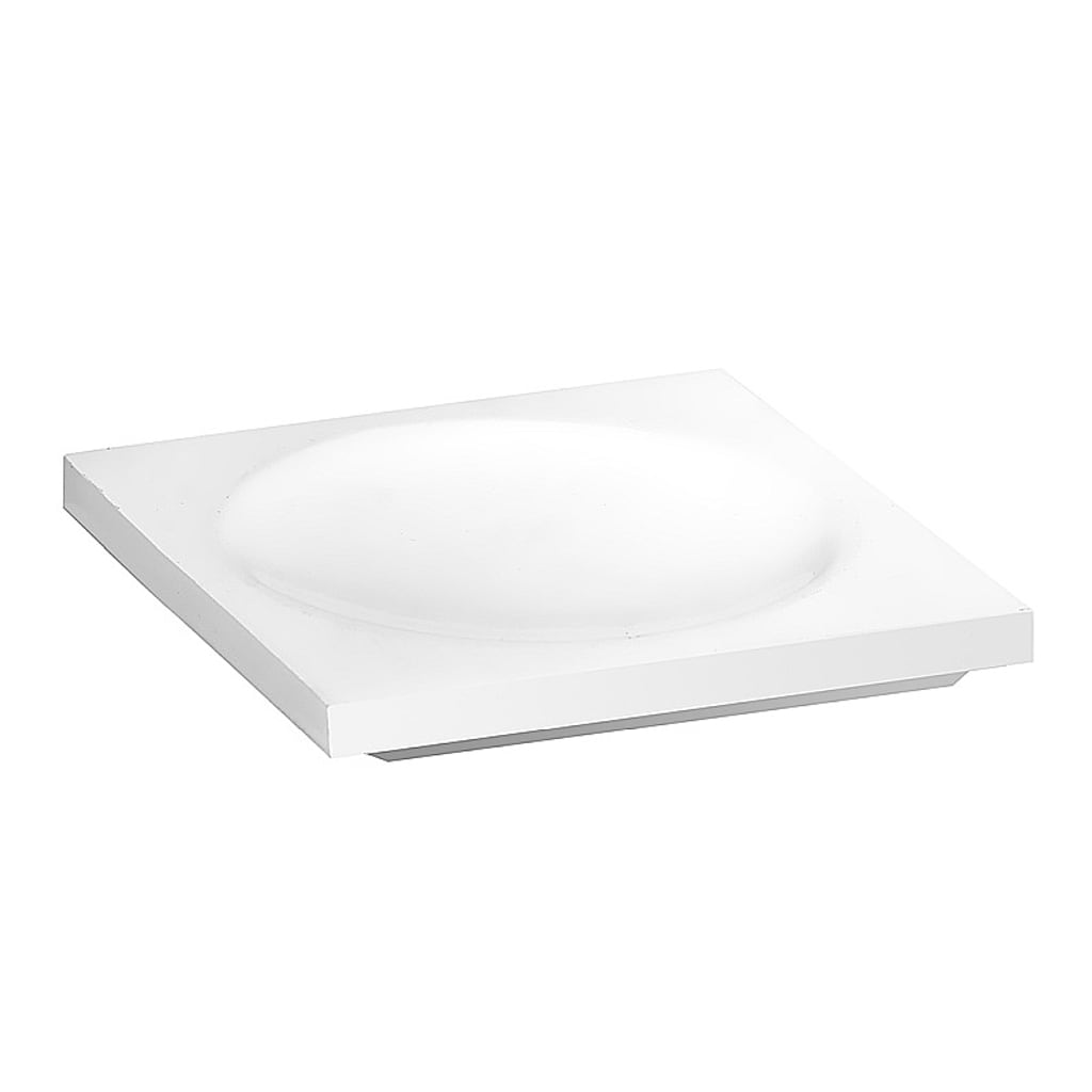 Brillantbad MAXIMA Seifenablage Polyresin Wei&szlig; 95x15x95 mm f&uuml;r Bad & K&uuml;che >> Freistehend anwendbar - Bild 1