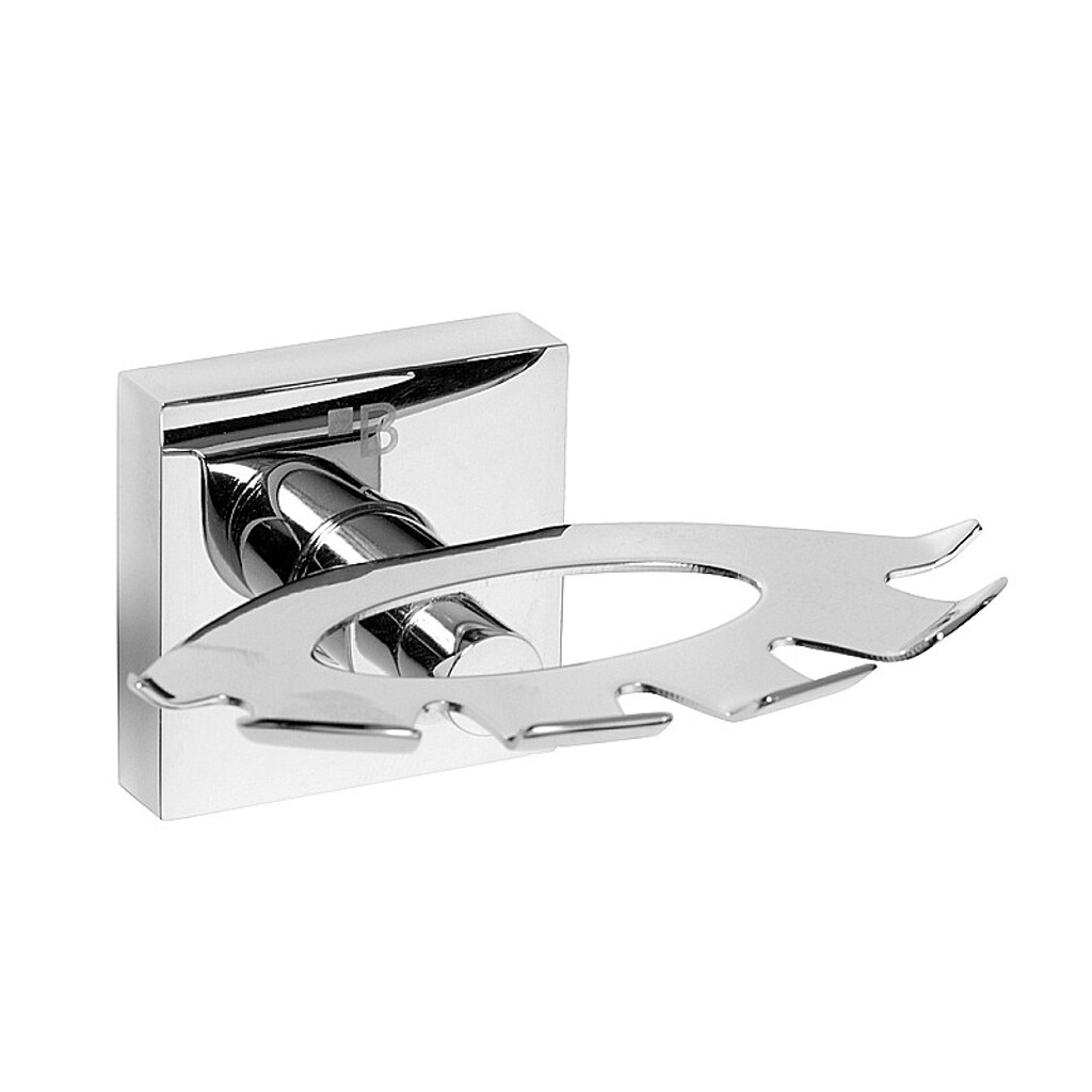 Brillantbad META Zahnb&uuml;rstenhalter Messing Chrom poliert 105x55x85 mm f&uuml;r Bad & WC >> zum Bohren oder Kleben* - Bild 1