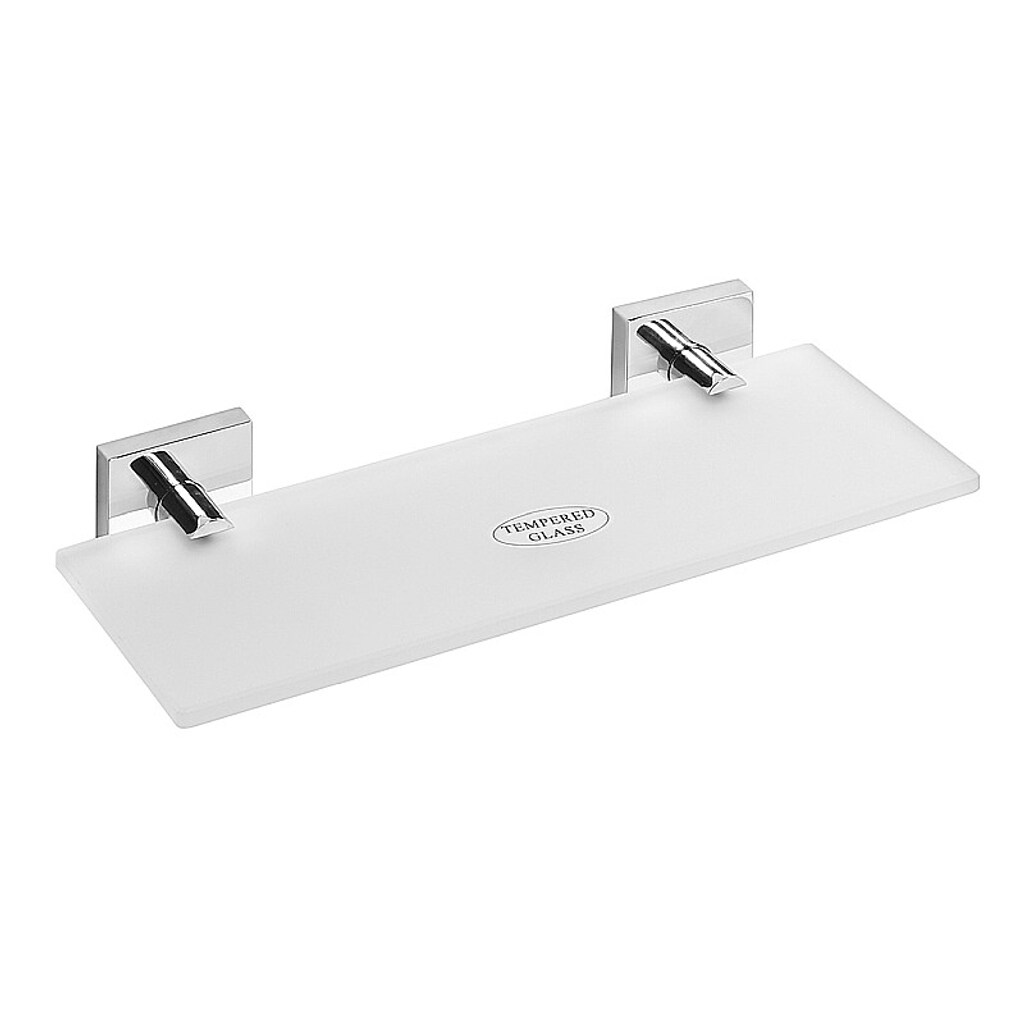 Brillantbad META Glasablage Messing Chrom poliert 300x55x130 mm für Bad & Küche >> zum Bohren