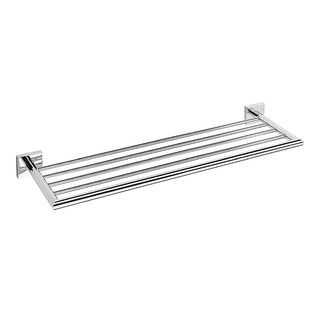Brillantbad META Handtuchablage Messing Chrom poliert 655x55x215 mm für Bad & Küche >> zum Bohren