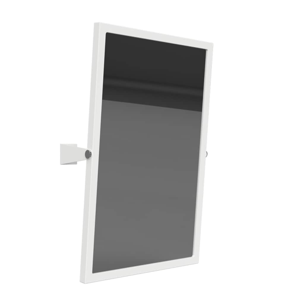 Brillantbad BELP Kippspiegel Stahl Wei&szlig; 400x600x120 mm f&uuml;r Bad & WC >> zum Bohren - Bild 1