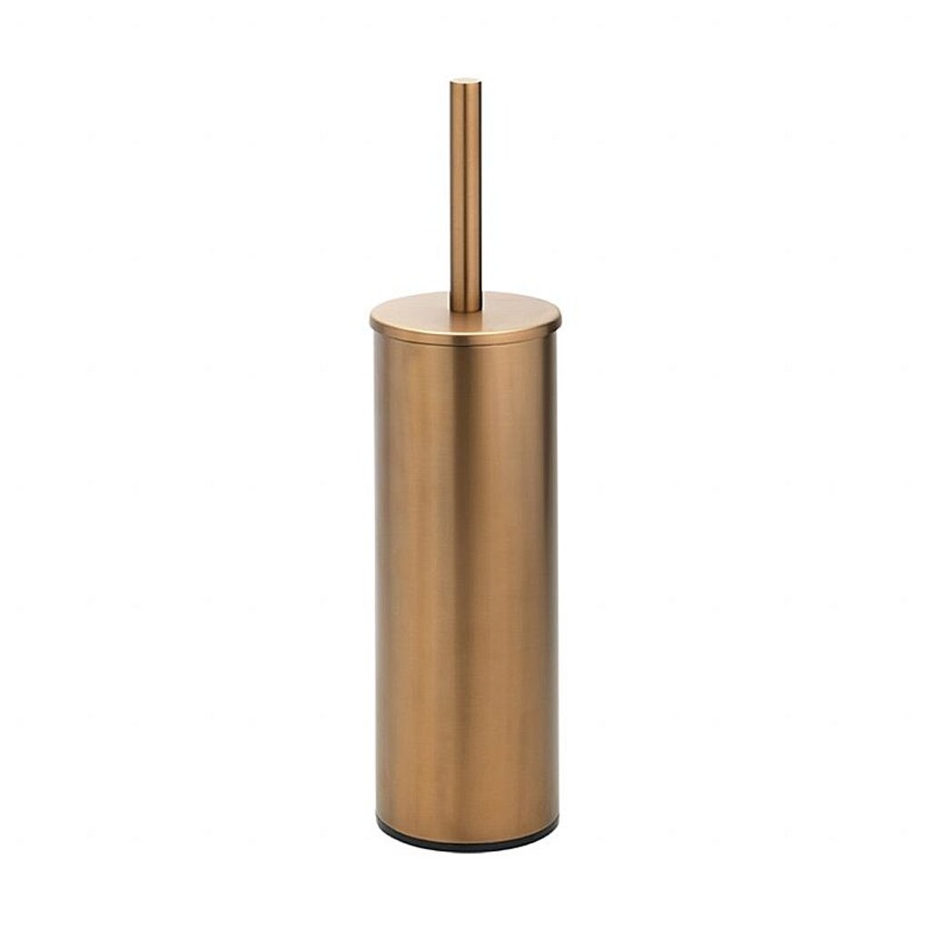 Brillantbad BAMBER WC-Bürstengarnitur Messing Gold Kupfer matt 95x342x105 mm für Bad & WC >> zum Bohren