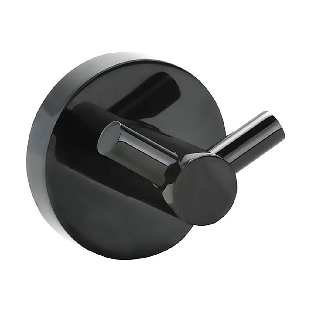 Brillantbad BEMATIT Doppelkleiderhaken Messing Metallic Grau poliert 55x55x50 mm f&uuml;r Bad & K&uuml;che >> zum Bohren oder Kleben* - Bild 1