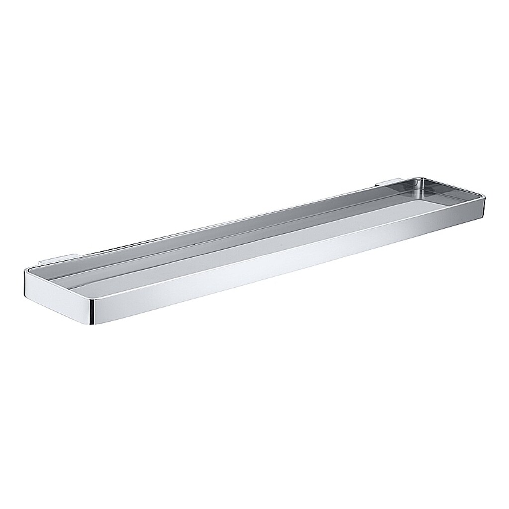 Brillantbad BOLO Glasablage Messing Glas Chrom poliert 500x25x110 mm für Bad & WC >> zum Bohren