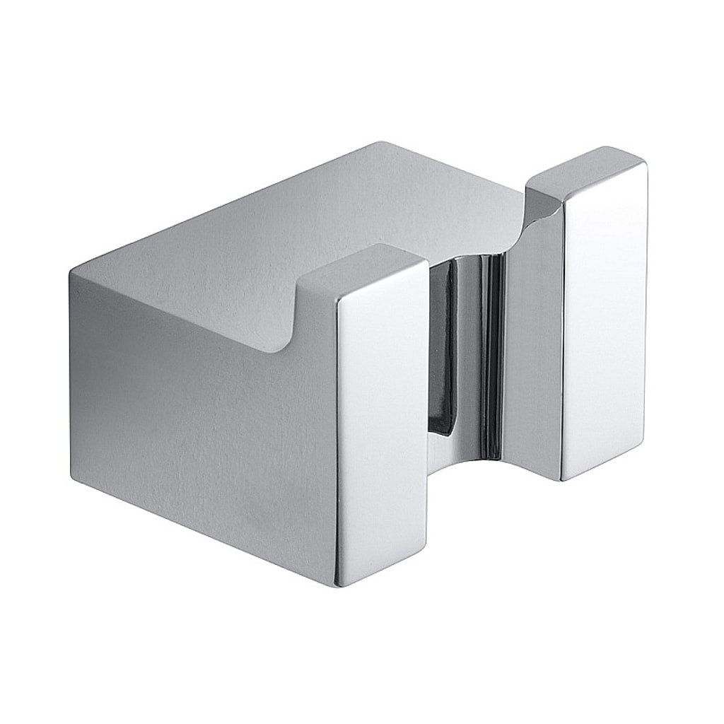 Brillantbad BIA Doppelkleiderhaken Messing Chrom 37x26x30 mm f&uuml;r Bad & K&uuml;che >> zum Bohren - Bild 1