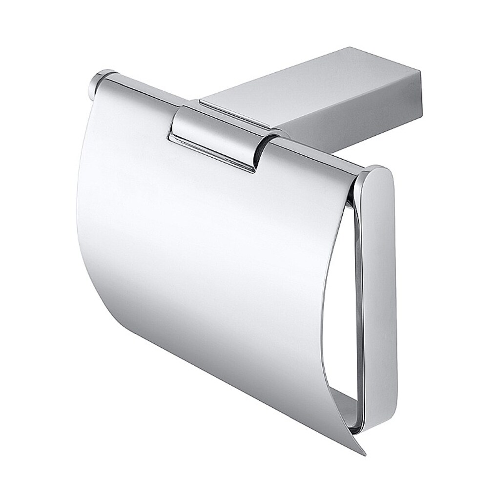 Brillantbad BIA Papierrollenhalter mit Deckel Messing Chrom 130x95x90 mm für Bad & WC >> zum Bohren