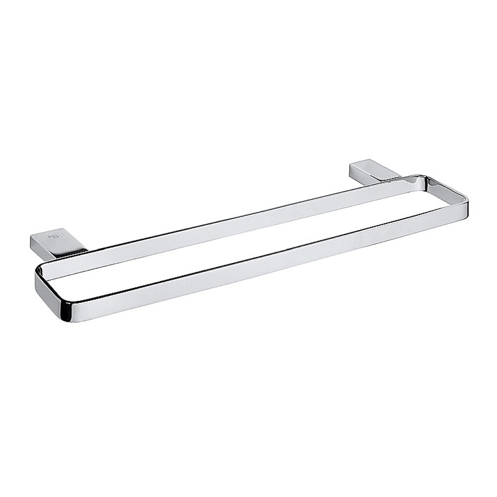Brillantbad BIA Doppelhandtuchhalter Messing Chrom 500x22x132 mm für Bad & WC >> zum Bohren