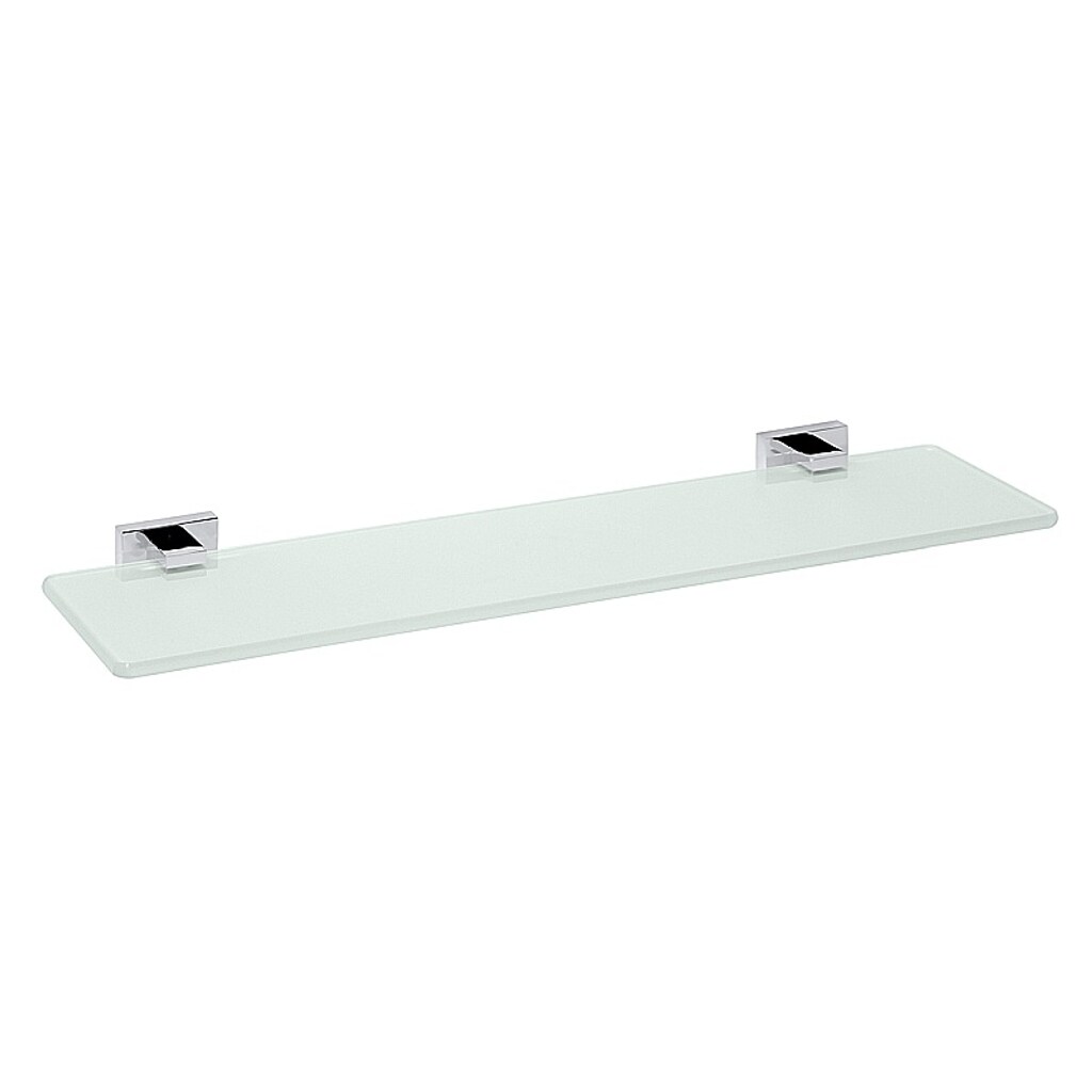 Brillantbad BASA Glasablage Messing Milchglas Chrom 520x35x139 mm für Bad & WC >> zum Bohren