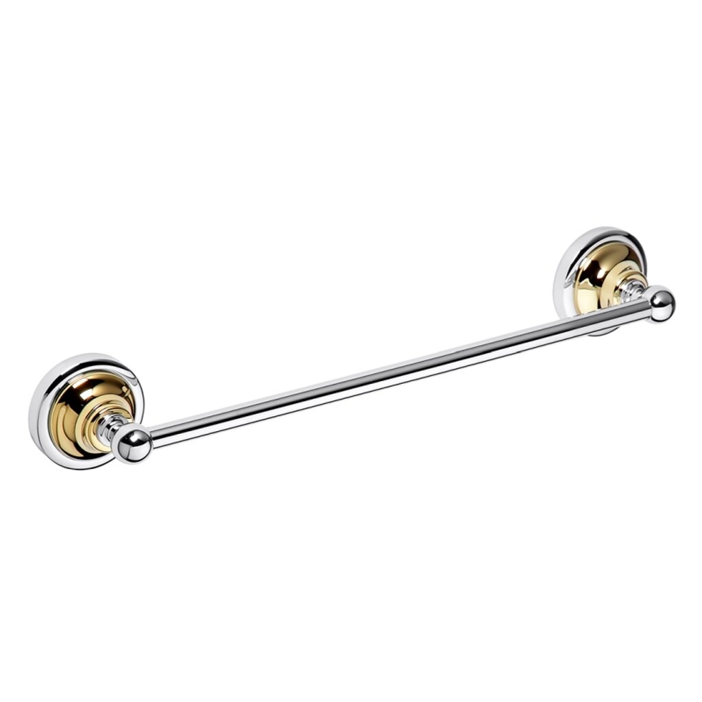 Brillantbad BETRO GOLD Handtuchhalter Messing Gold Chrom 365x65x65 mm f&uuml;r Bad & WC >> zum Bohren - Bild 1