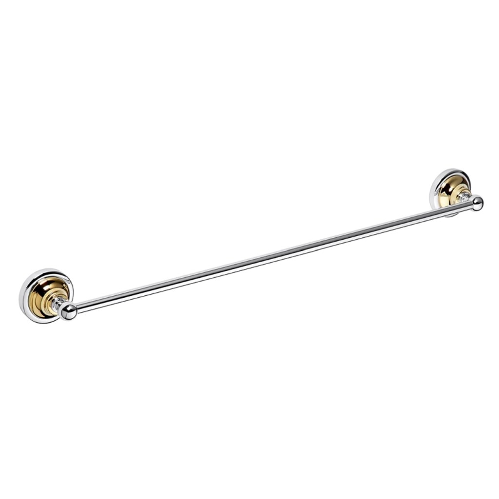 Brillantbad BETRO GOLD Handtuchhalter Messing Gold Chrom 665x65x65 mm für Bad & WC >> zum Bohren