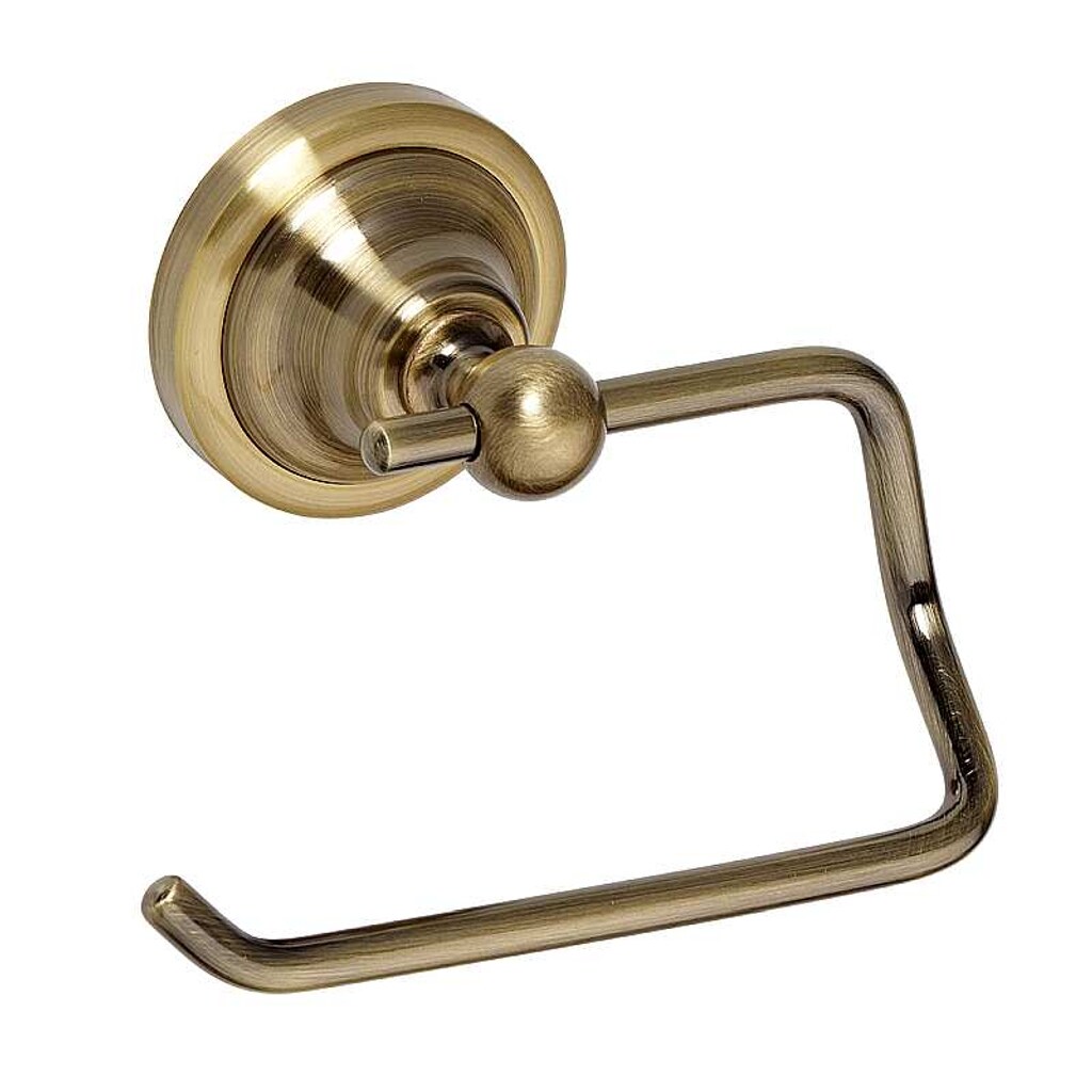 Brillantbad BETRO BRONZE Papierrollenhalter ohne Deckel Messing Bronze 135x100x90 mm f&uuml;r Bad & WC >> zum Bohren - Bild 1